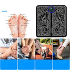 Foot Massger 8 Modes 19 Level Electric Foot Massager Pad Strength Lightweight Relieve Foot Pressure Strength Lightweight