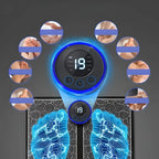 Foot Massger 8 Modes 19 Level Electric Foot Massager Pad Strength Lightweight Relieve Foot Pressure Strength Lightweight